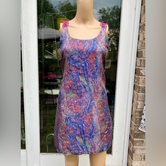 Colorful Abstract Sugarlips Slip Dress - Picture 4 of 11